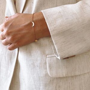 Marina De Buchi - Moon & Stars Bracelet - 
Gold Plated